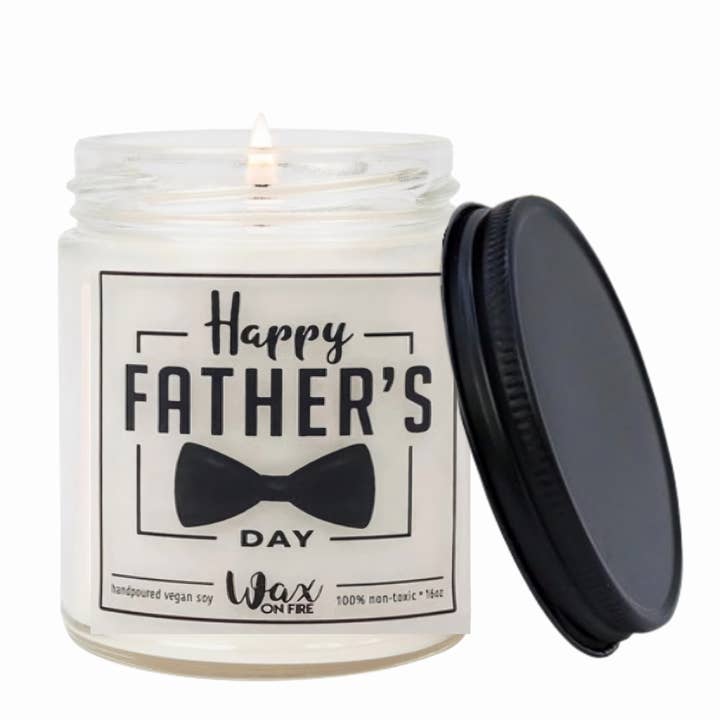Fathers Day Vanilla Scented Candle Gift, 10oz Soy Wax for wholesale by Lovery