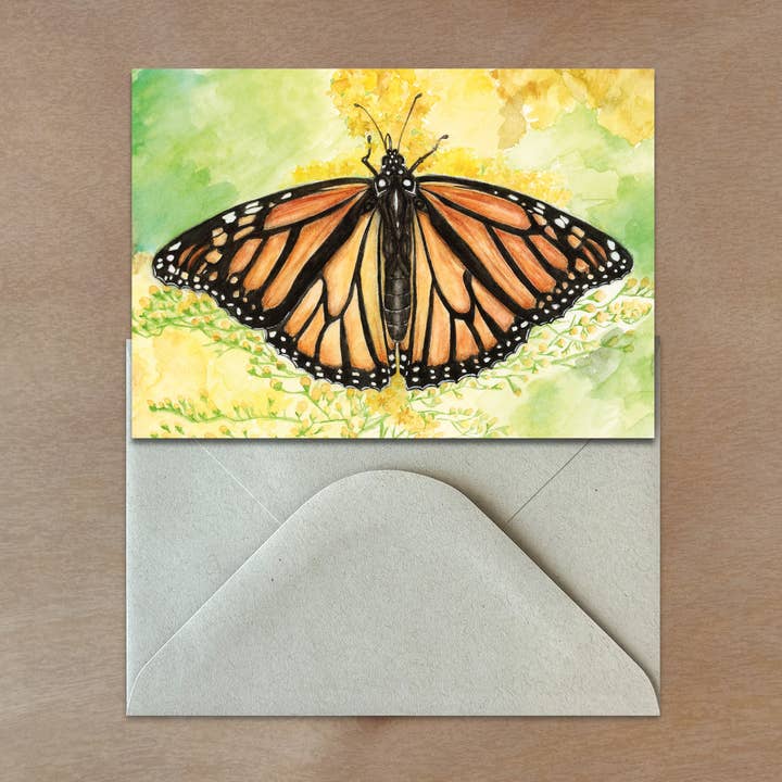 Rachael Bee Artwork - Wholesale Everyday Greeting Card - Monarch Butterfly Greeting Card0