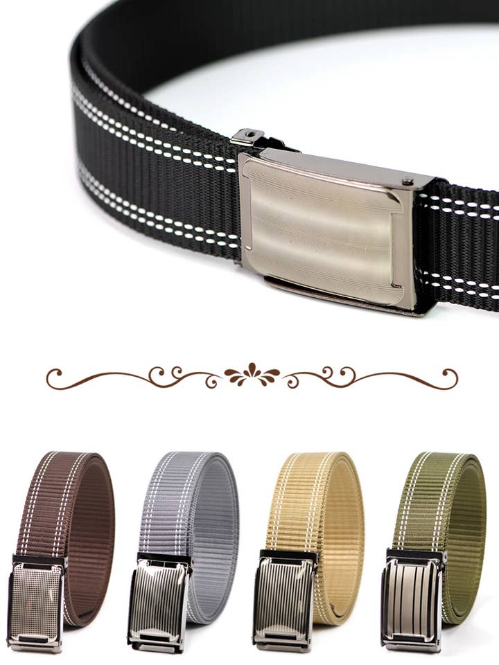 Ratchet kjole nylonbælte til mænd for engroshandel hos KC Factory