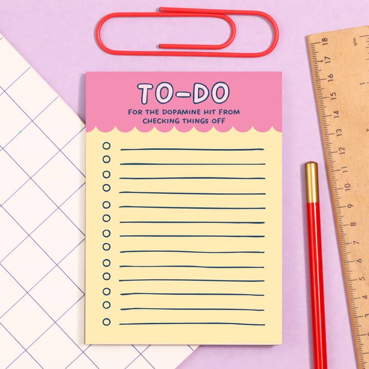 A6 To-Do-Liste für den Dopamin-Kick Lustiger Notizblock (4"X6") für den Großhandel von Fluffmallow (Custom duties for USA are pre-paid by us)