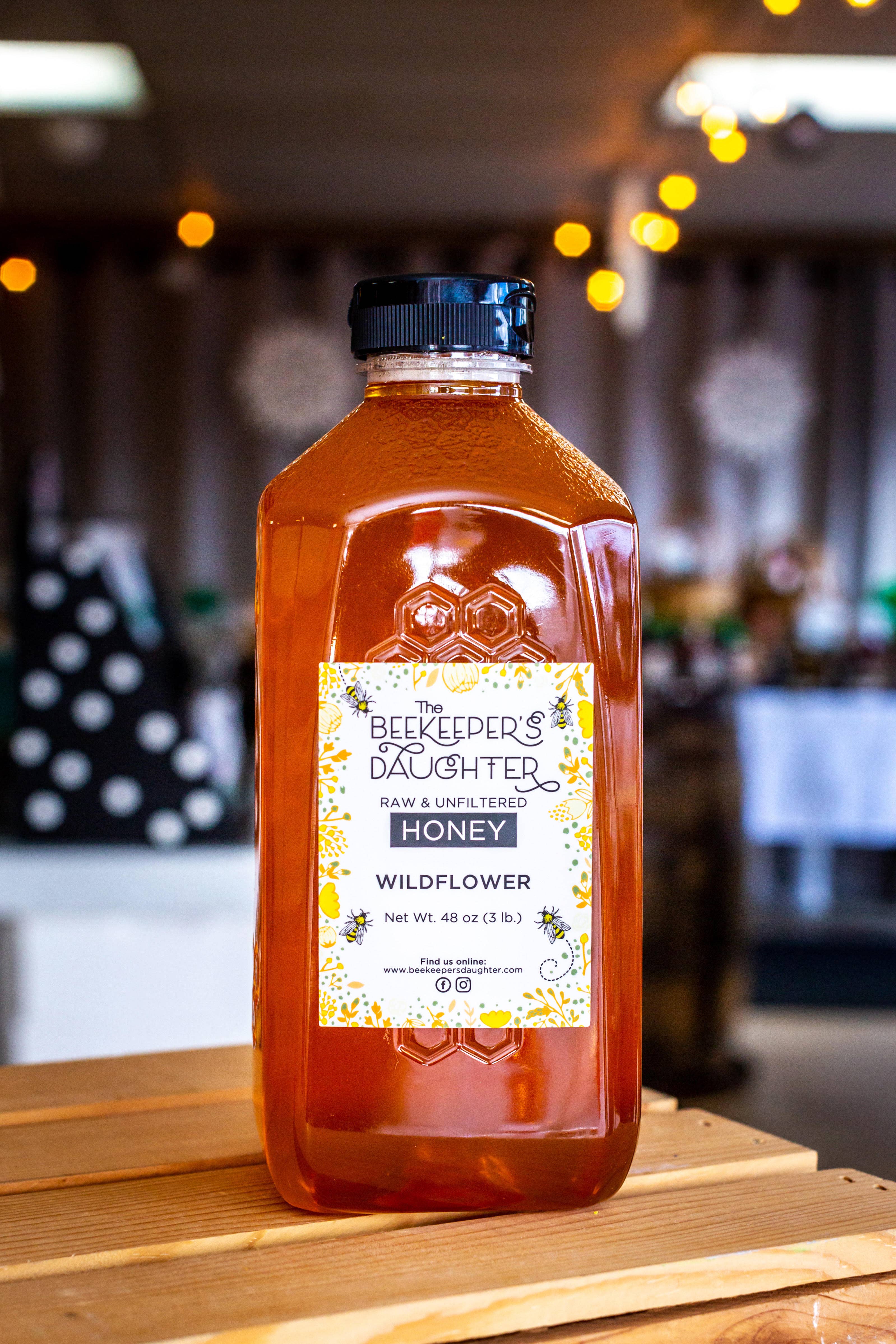 The Beekeeper's Daughter - Wholesale Honey - 3 LB Raw Wildflower Honey3