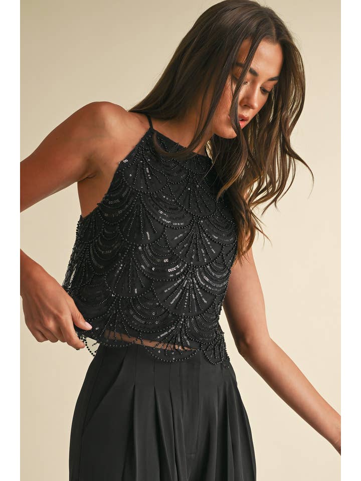 White Mermaid embellished Top for wholesale on Faire12