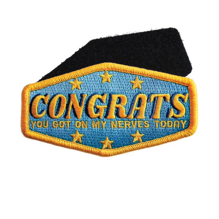 Congrats Embroidered (Velcro Patch) for wholesale by Retrograde Supply Co.