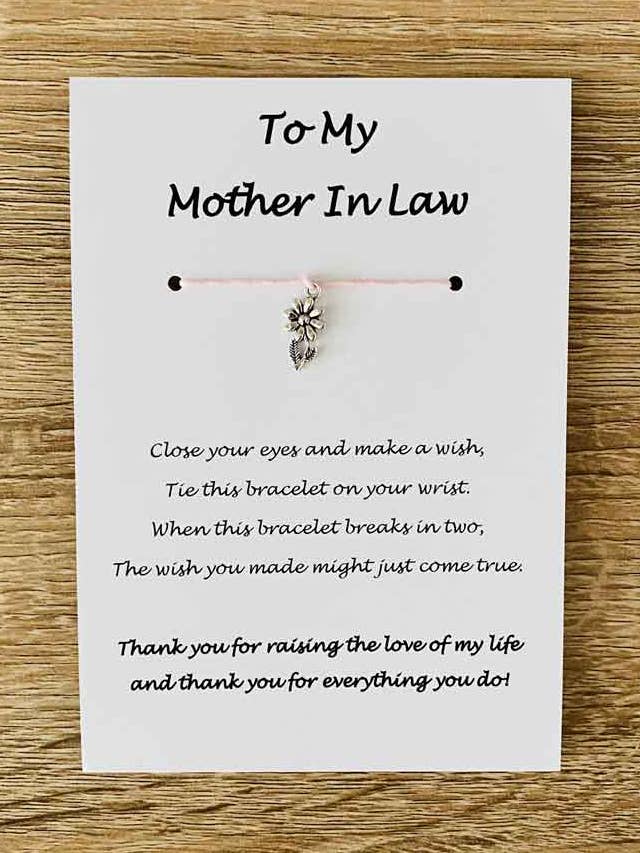 Bracelet - 'To My Mother In Law' for wholesale by The Funky Deer