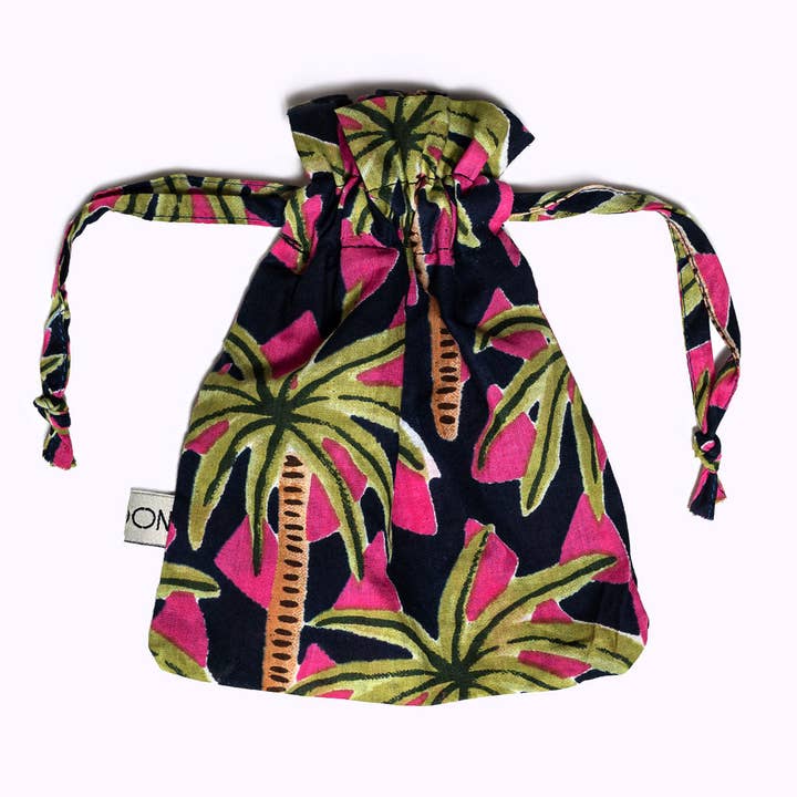 Cotton Bag "Palms by Night" for wholesale by kikooni