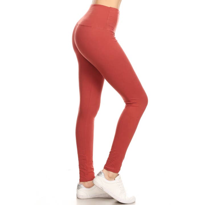 Leggings Depot - Wholesale Fashion Leggings - Women's - 5" Yoga Band Buttery Soft High Waist Leggings38