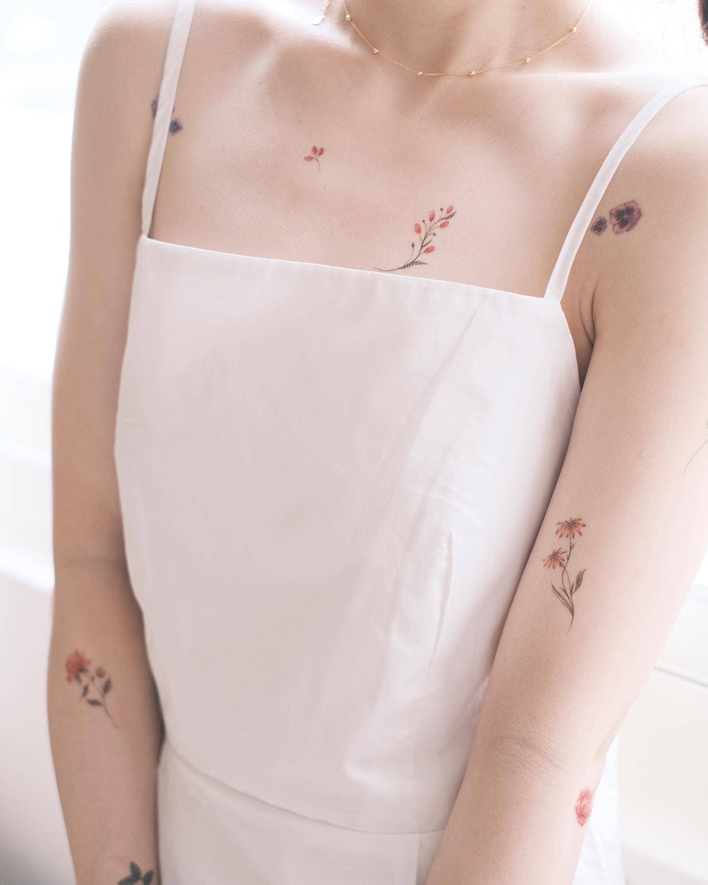 PAPERSELF - Wholesale Tijdelijke tattoo - Bloemen en bessen Tijdelijke Tattoos Stickers14