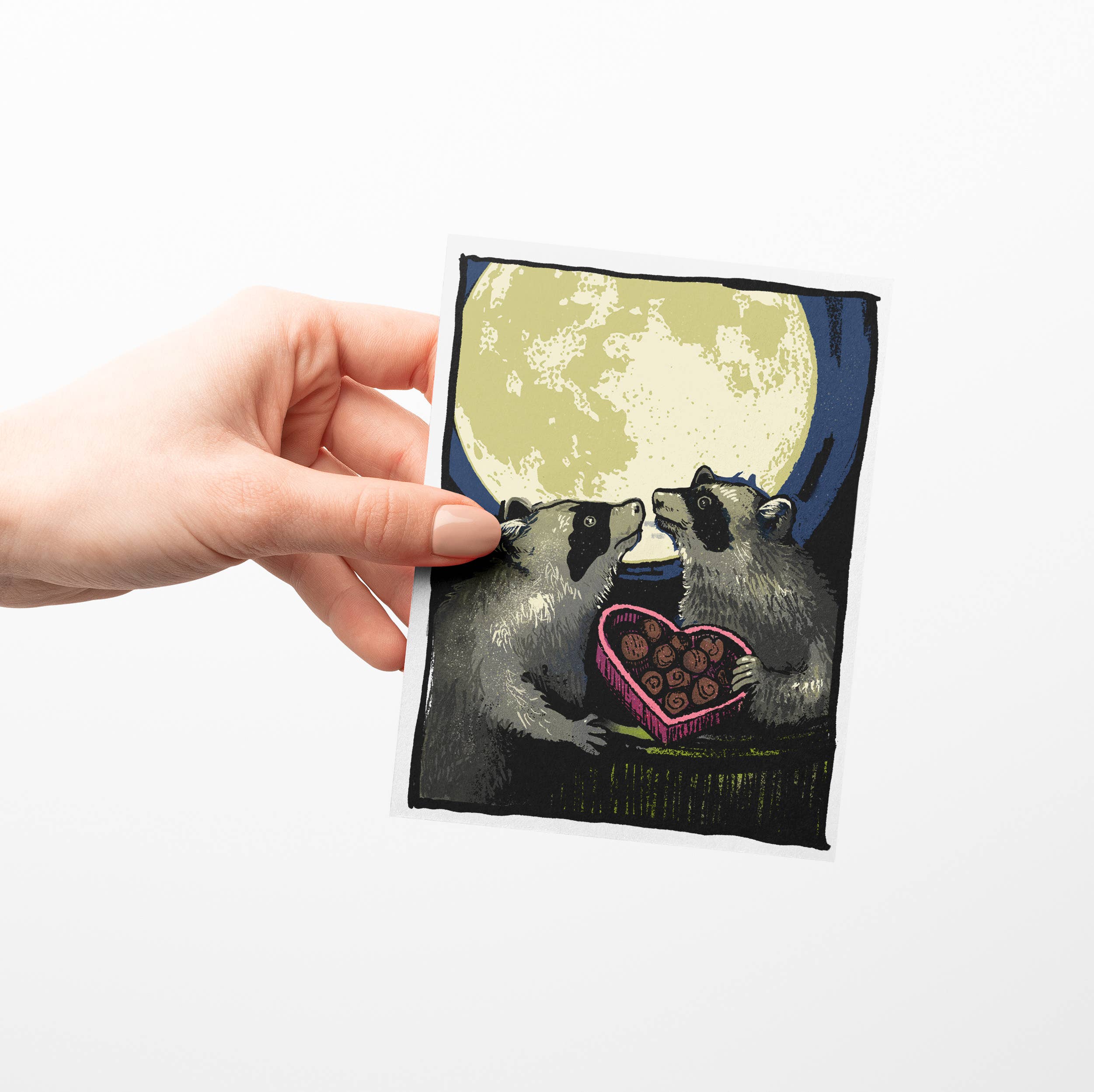 Brainmeats Atelier - Wholesale Valentine's Day Card - Dumpster à Deux – Funny Raccoon Valentine 2