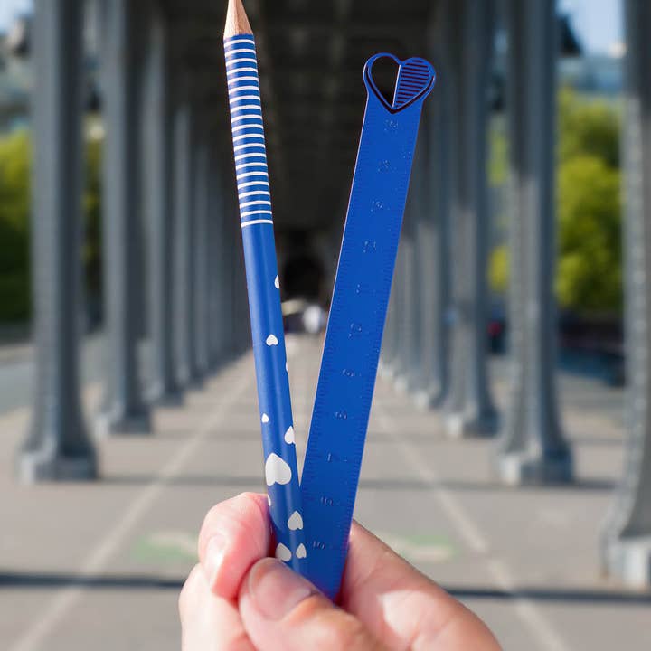 Metalen hartvormige liniaal voor wholesale door tout simplement