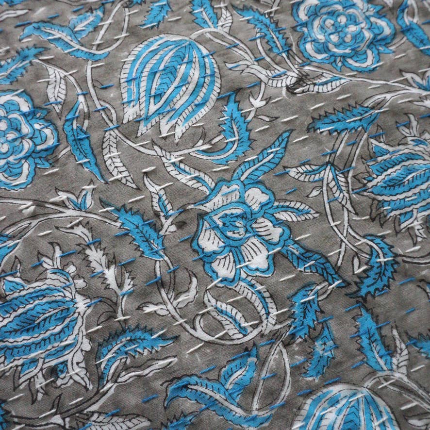 Claire Beaugrand - Wholesale Quilt - “Nuage” printed cotton bedspread2