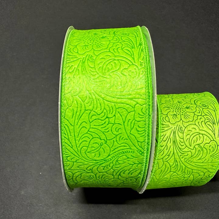 CaBella A Casa - Wholesale Ribbon - Gift Wrapping - Flower Embossed Ribbon-Multiple Color Selections