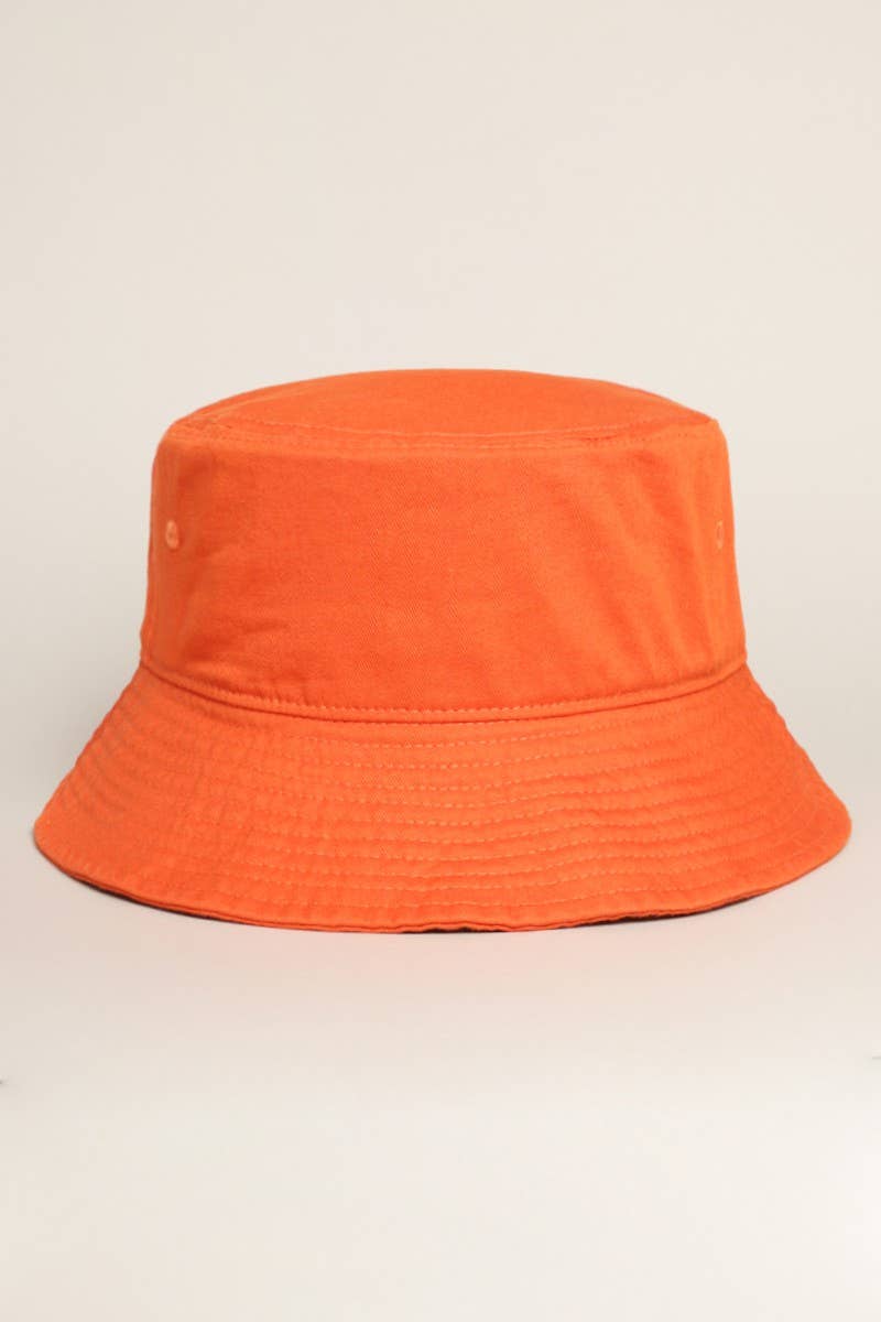 Fashion City - Wholesale Bucket Hat - Unisex - Solid Color Cotton Bucket Fisherman Hats11