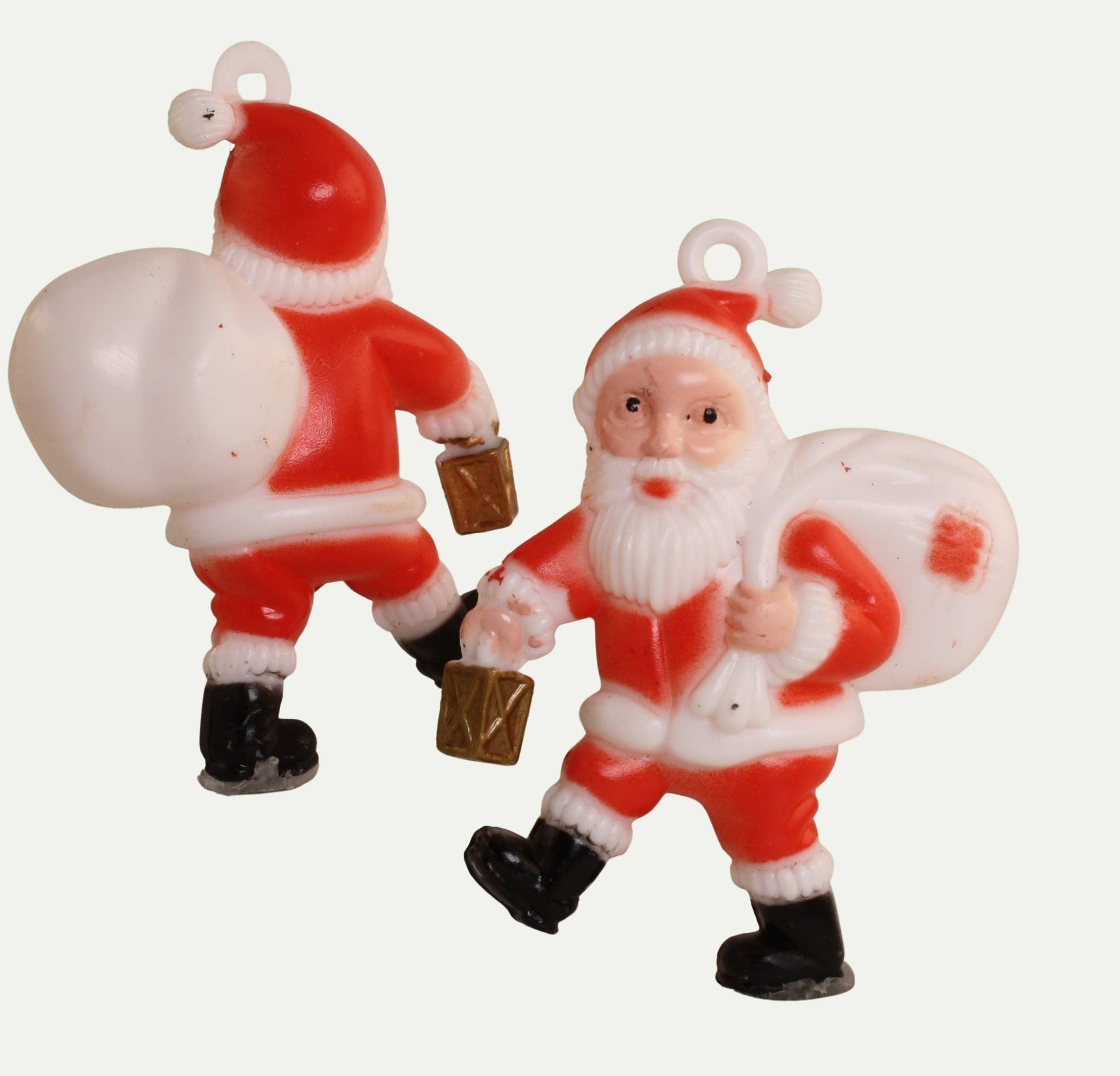 mischiare Babbo Natale in stile anni '60 in plastica - 5,7 cm di altezza - Set da 2 - Meyer Imports in vendita all'ingrosso su Faire1