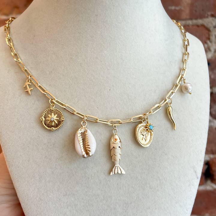 Goldie Charm Bar - Wholesale Individual Charm/Pendant - KOI FISH CHARM2