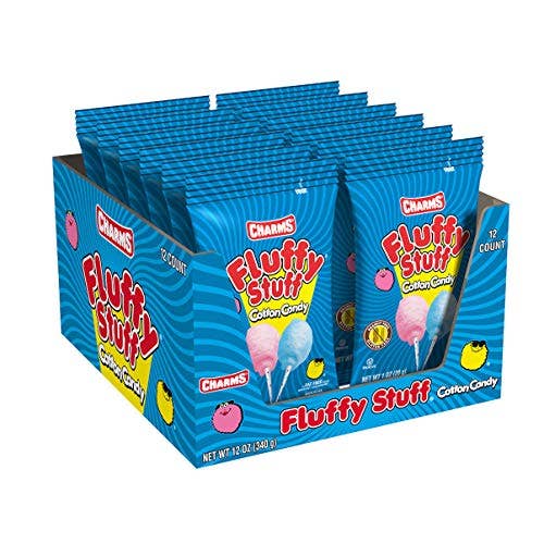 I Got Your Candy - Wholesale Cotton Candy - Charms Fluffy Stuff Cotton Candy 1oz - 12ct
