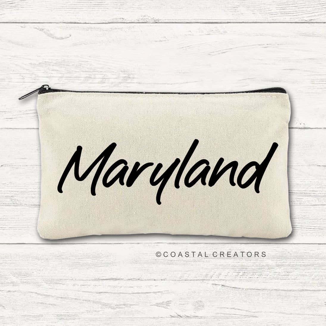 Coastal Creators of Connecticut - Wholesale Pouch - Women's - Personalized State Name Canvas Travel Bags (Packaged)5