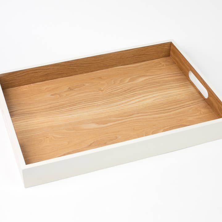 Ash Wood: Tray With Handles (Large) for wholesale by Peterson Housewares & Artwares
