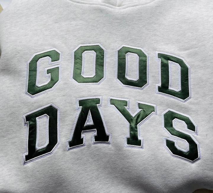 Good Days - Wholesale Hoodie - Unisex - Good Days Collegiate Hoodie - Evergreen1