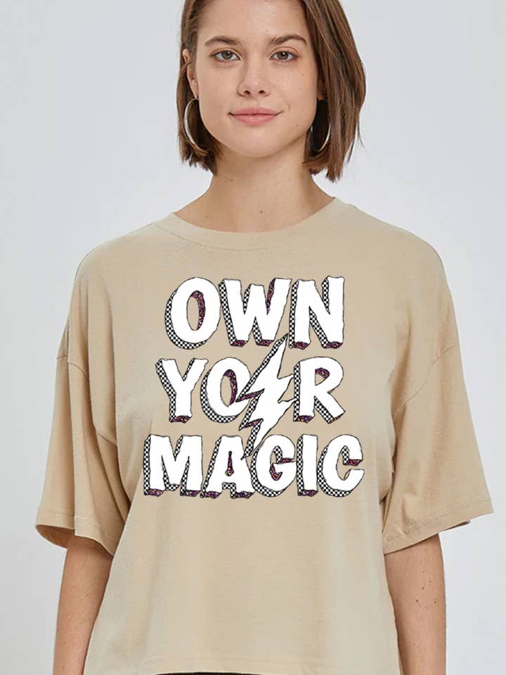 Own Your Magic Crop Top. for wholesale by DG WORLD