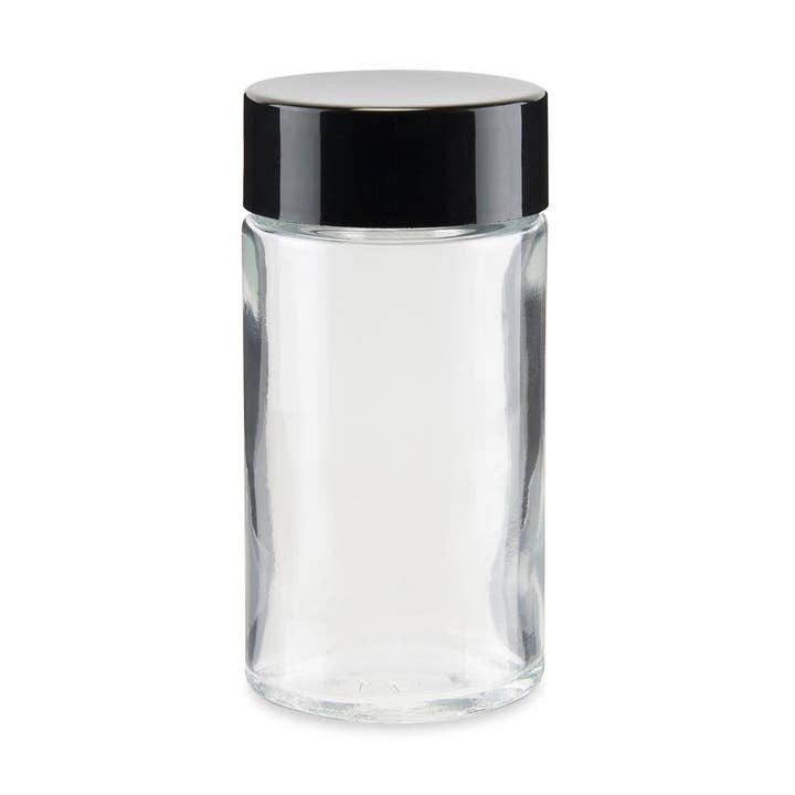 84mm Child Resistant Glass Jar w/ Lid – 180ct Bulk for wholesale by Cannatron