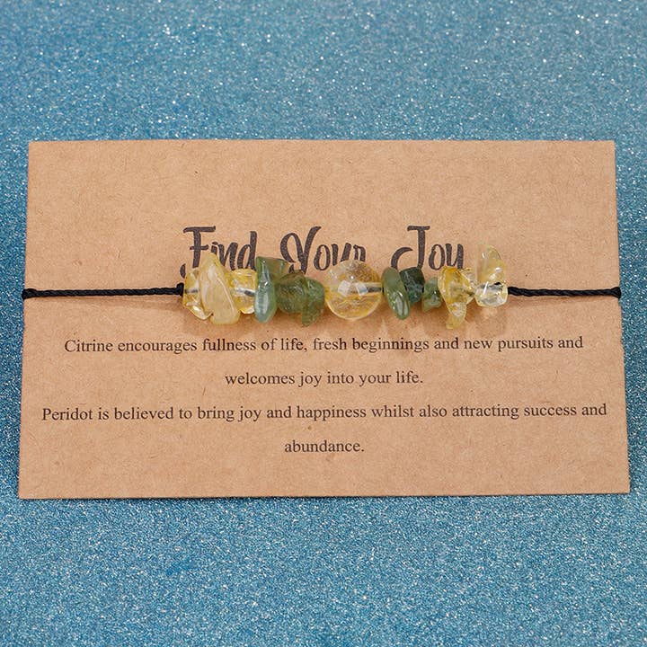 Gypsy Soul - Vendita all'ingrosso Bracciale con perline - Bracciali Motto - Trova la tua gioia - 6 pezzi2