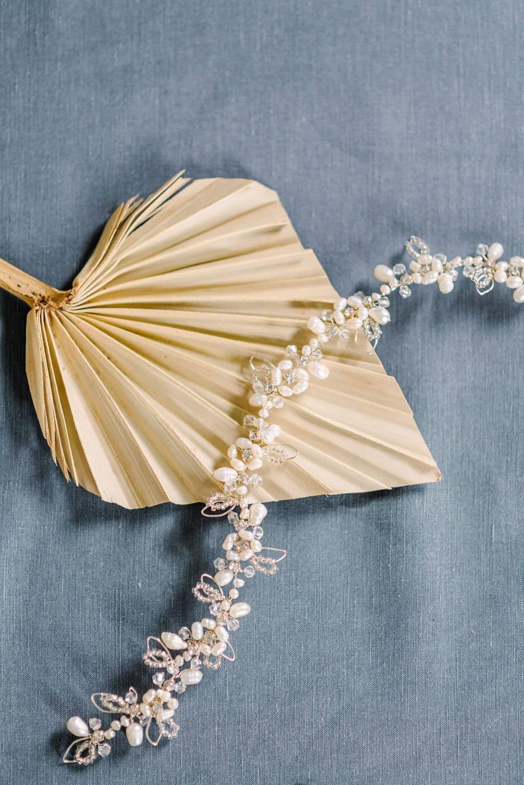 Miss Foxine Couture - Wholesale Hair Accessories Set - Women's - Nevah Floral Freshwater Pearl and Crystal Hairvine