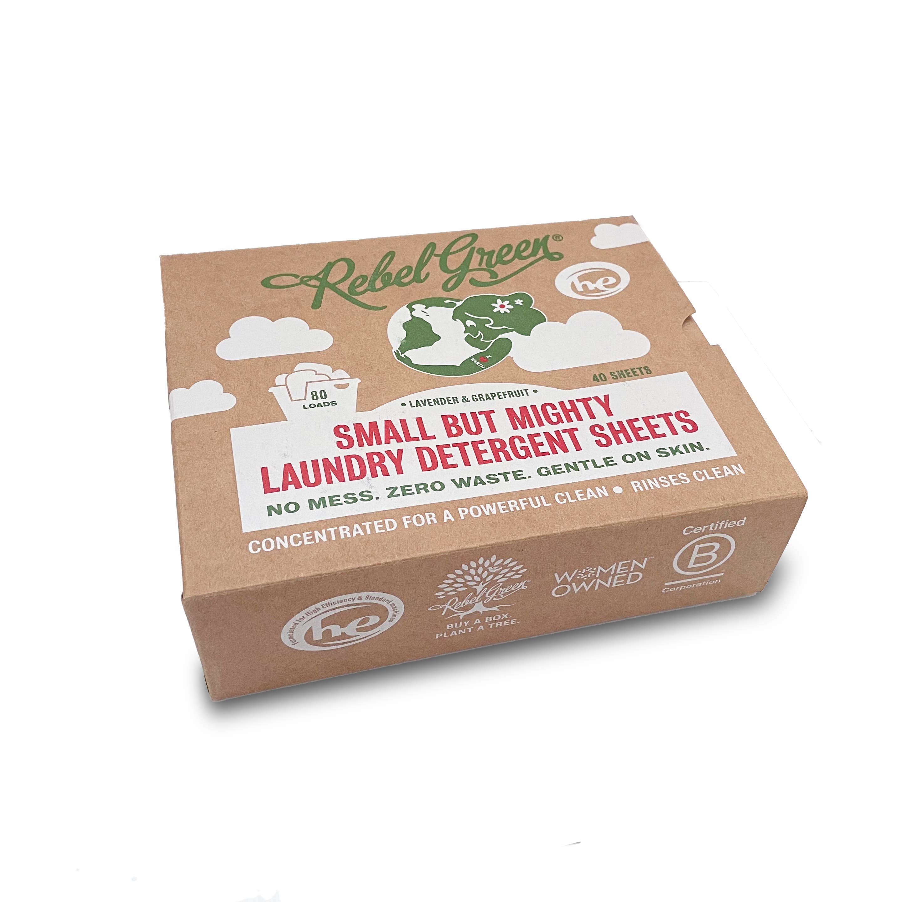 Rebel Green - Wholesale Laundry Detergent Powder/Pods - Rebel Green Laundry Detergent Sheets- Lavender & Grapefruit2