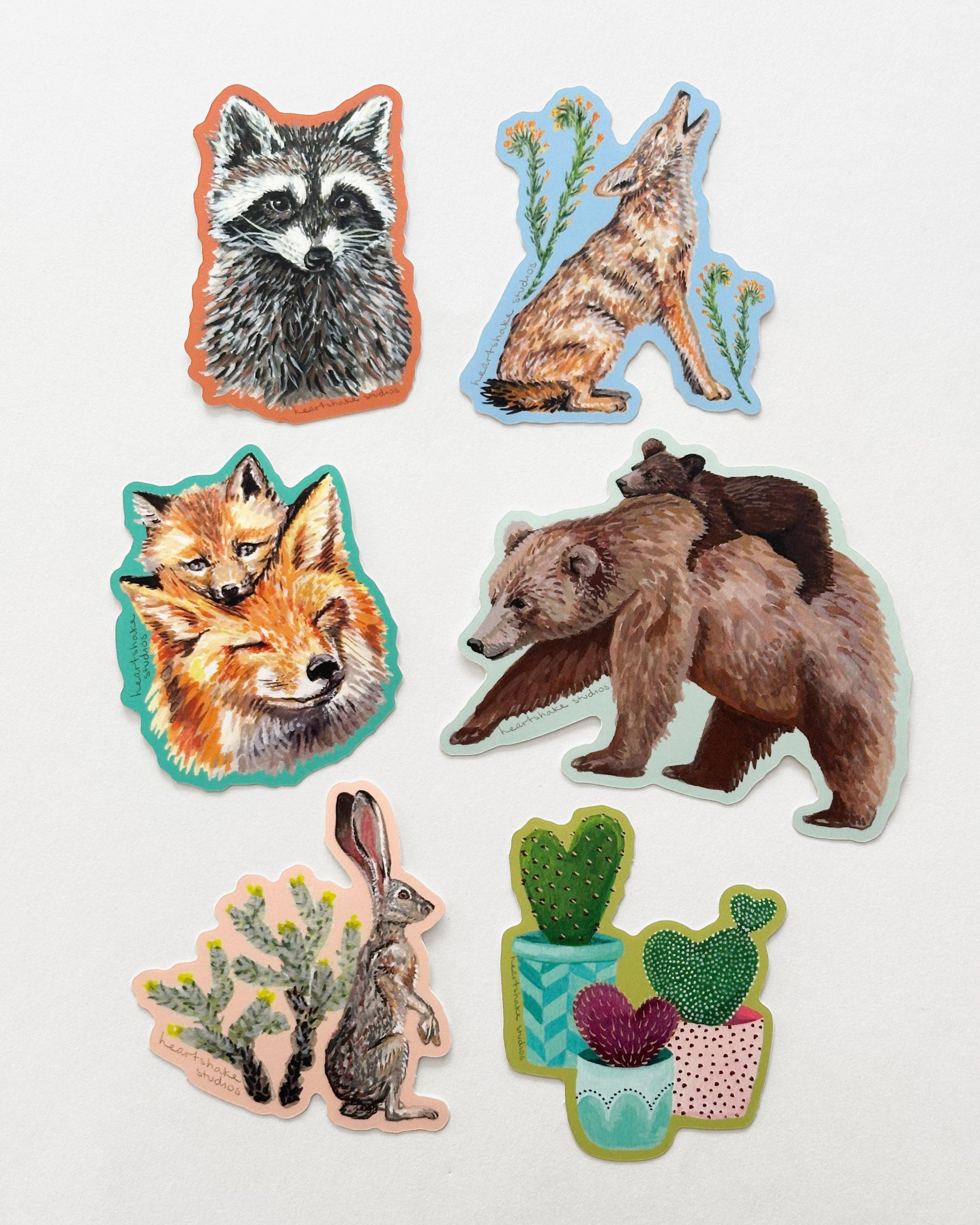 Heartshake Studios – Adesivo por atacado – Autocolante de Coiote2