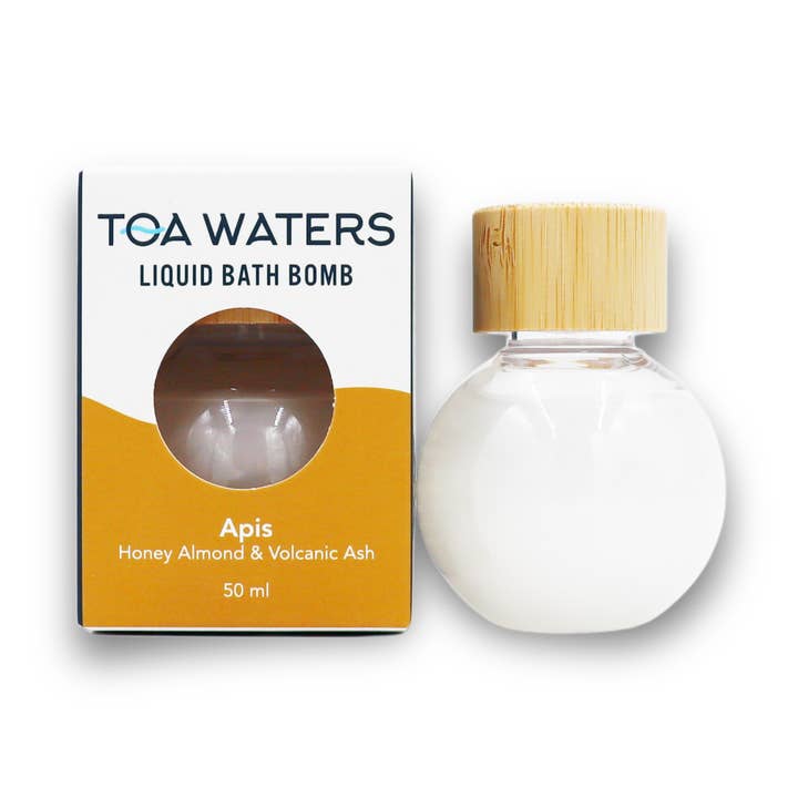 Bomba de Banho Líquida Apis - Mel, Amêndoa e Cinza Vulcânica por atacado de TOA Waters