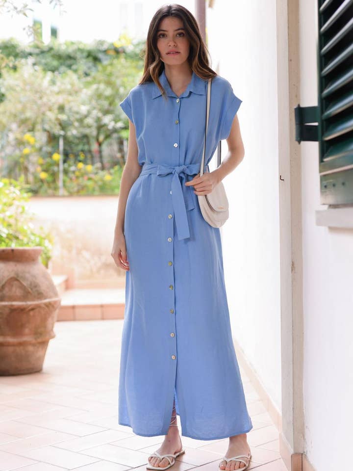 13737 shirt dress for wholesale by LORIANE