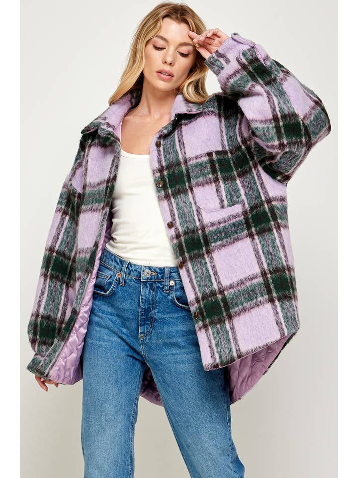 FUZZY KARIERTE STEPPJACKE für den Großhandel von Sans Souci