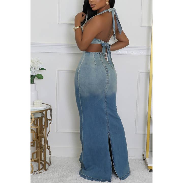 Stylish Denim Dress for Summer Festivals for wholesale on Faire
