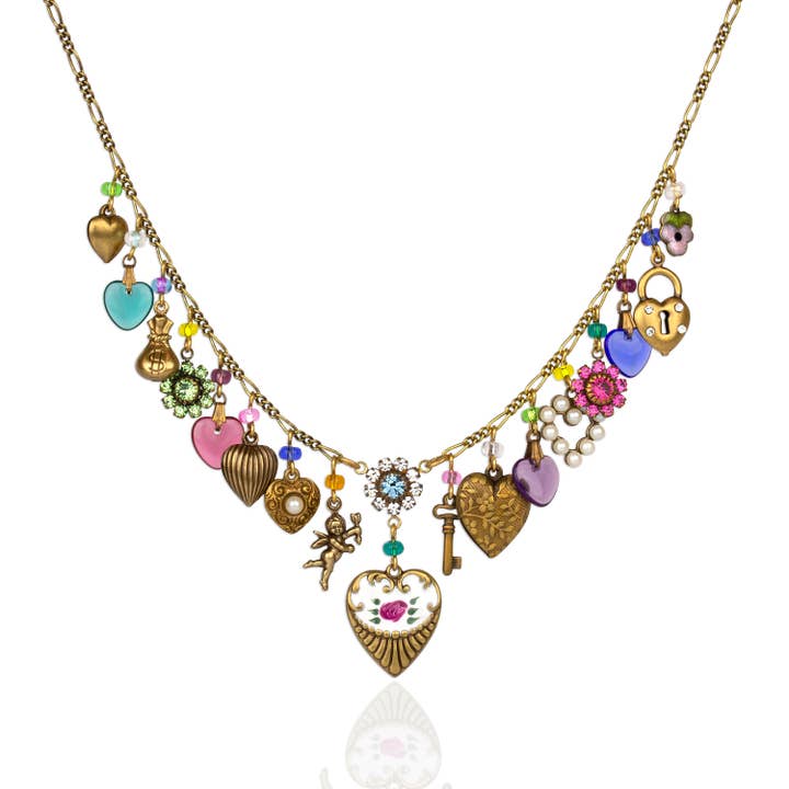 Enchanting Heart Charm Necklace for wholesale by Anne Koplik Designs, Inc.
