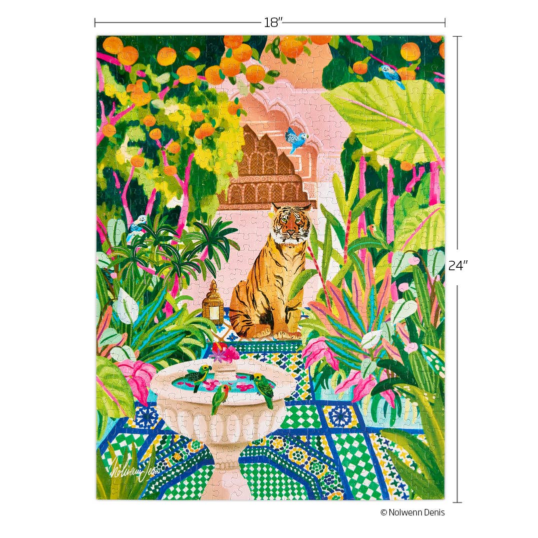 WerkShoppe - Wholesale Puzzle - Adult - Peaceful Oasis and Tiger 500 Piece Puzzle4