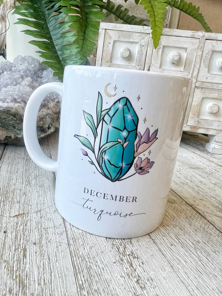 December Birth Month Crystal Mug for wholesale by Lunastry