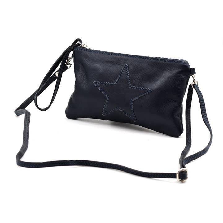 Tempest Designs – wholesale Crossbody bag – Women's – Real Italian leather star purse with cross body strap4
