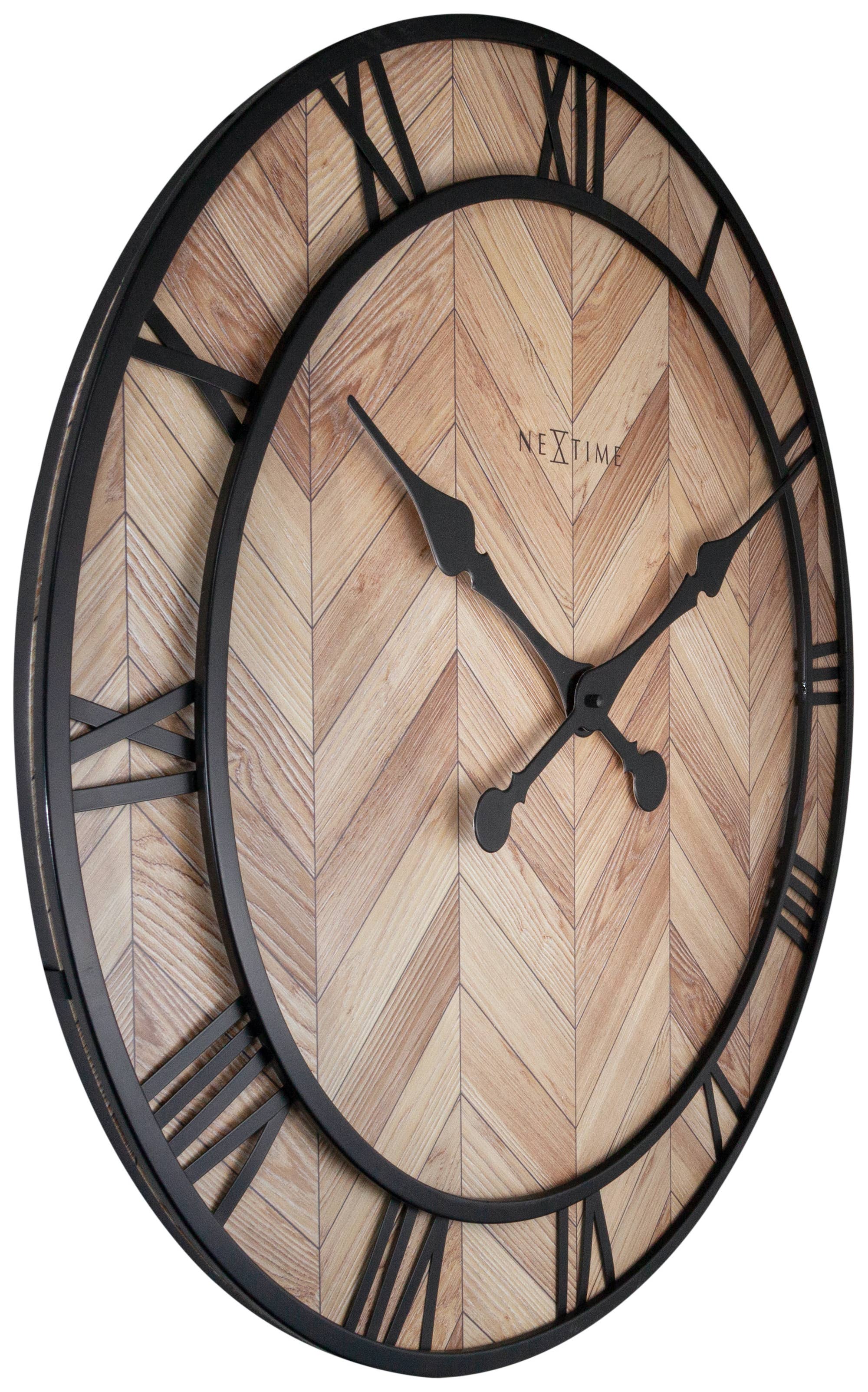 Unek Goods LLC - Wholesale Wall Clock - Roman Vintage Lt Wood2