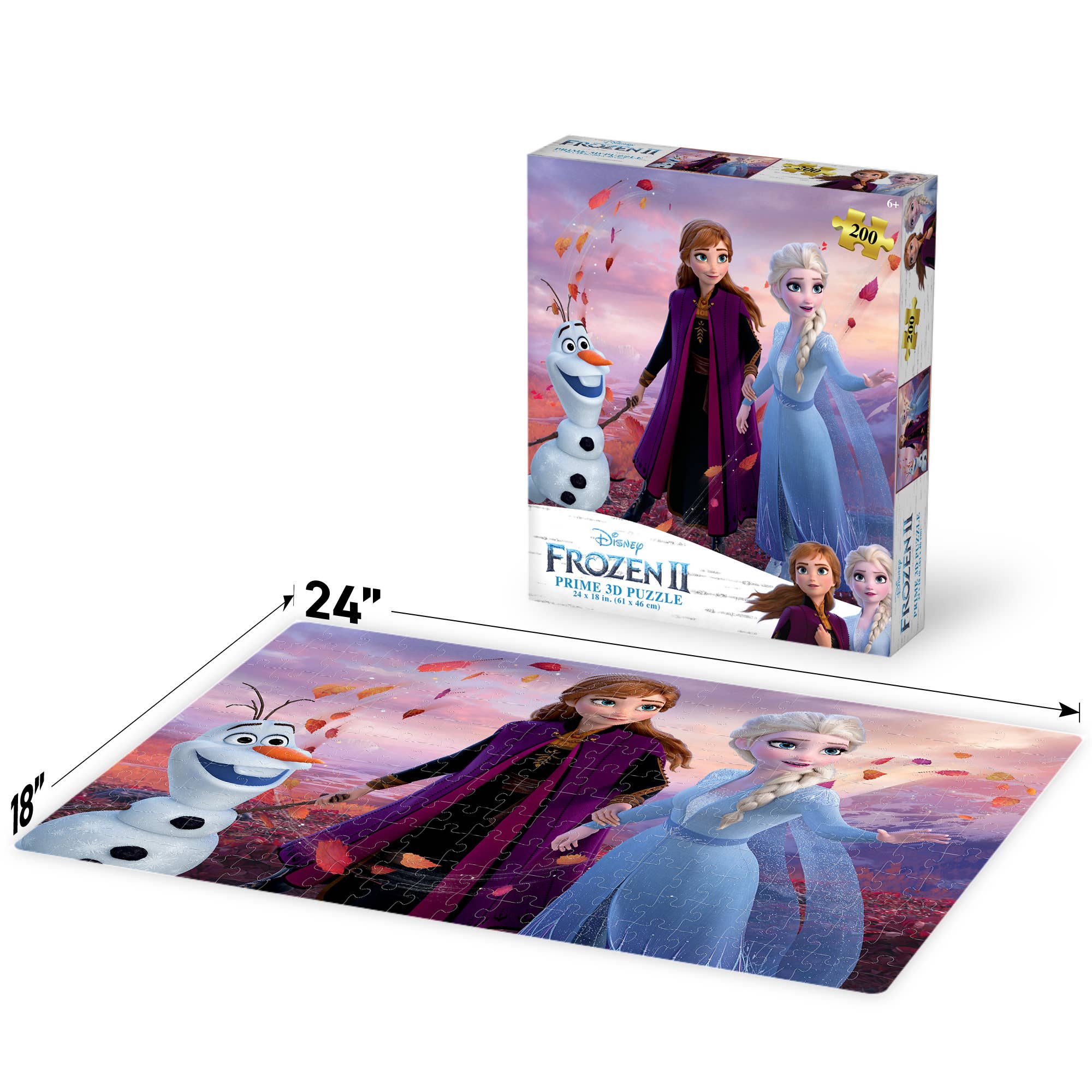Primemotion, Inc - Wholesale Puzzle - Kids - Disney Frozen 200pc 24x18" #62