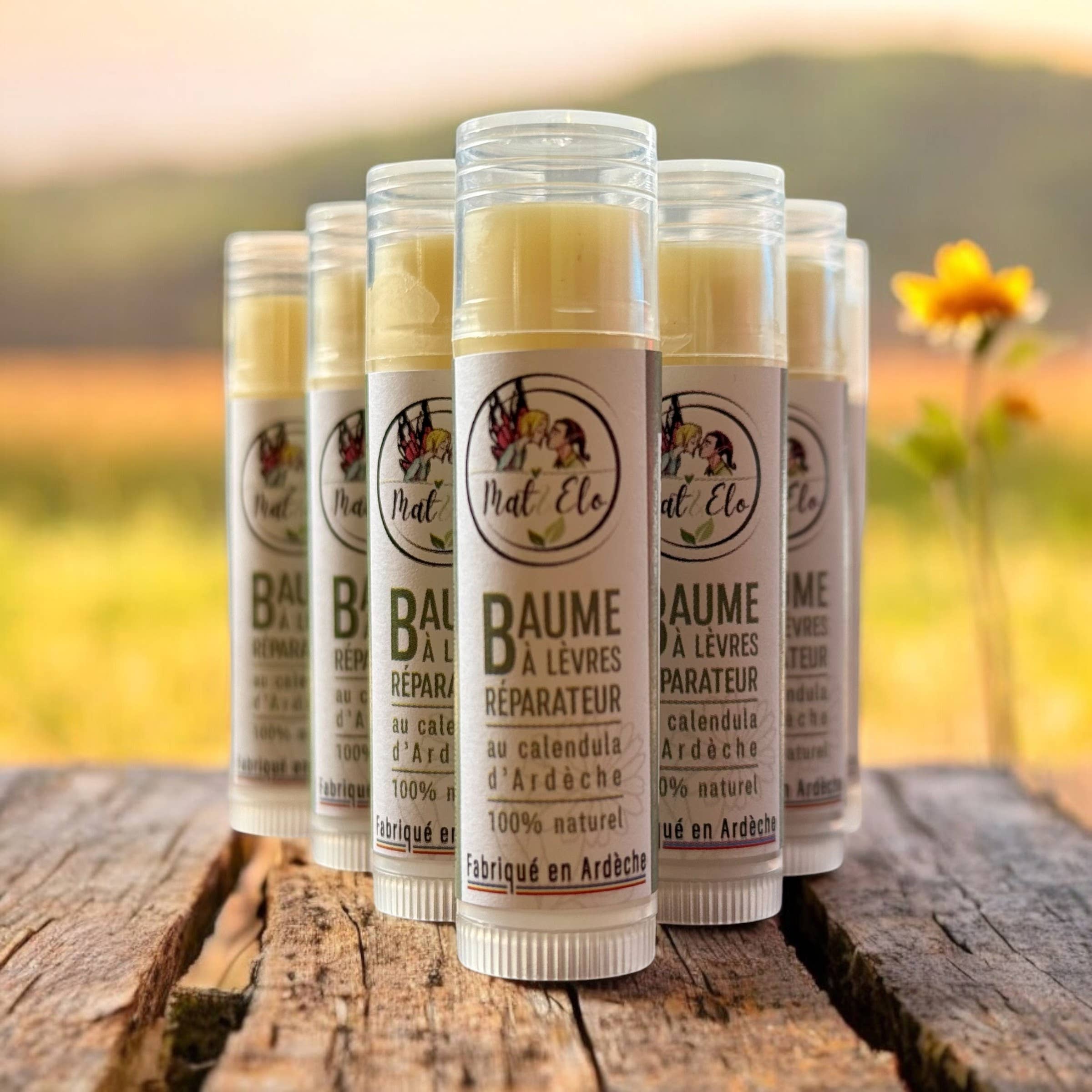 Mat & elo - Wholesale Lip Balm - ARDECHE CALENDULA REPAIRING LIP BALM - 6g