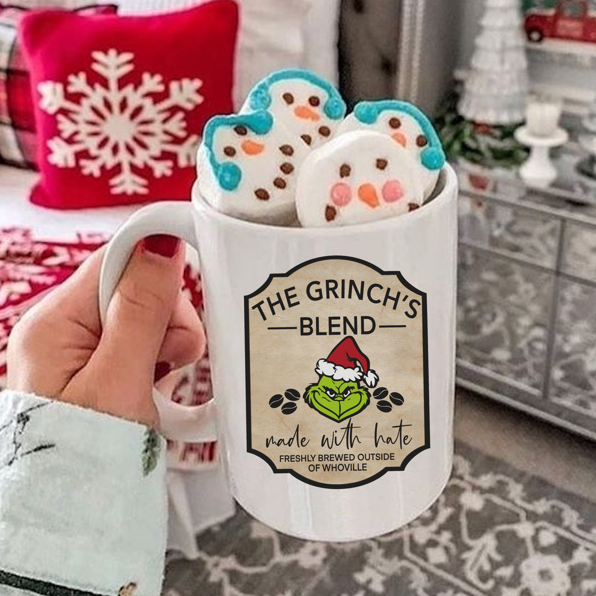 Livy Lou Designs + Co - Wholesale Coffee Mug - Ceramic Mug | Grinch's Blend0
