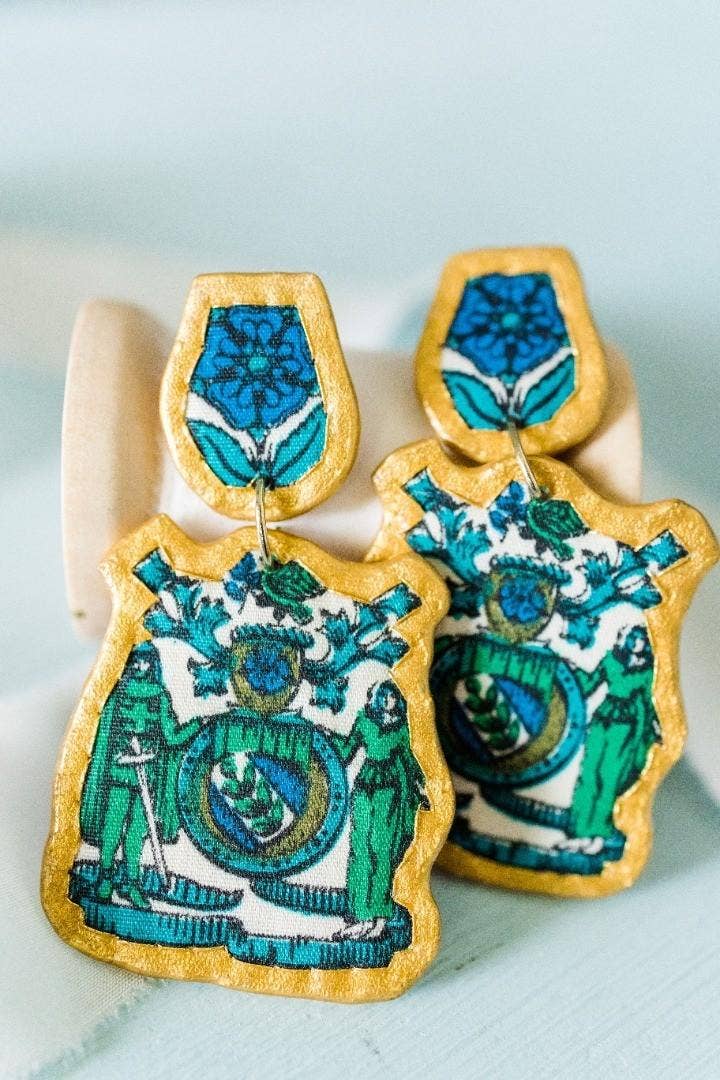 Katie Lynne - Vintage Textile Jewelry - Wholesale Dangle Earrings - Aurora Statement Earring3