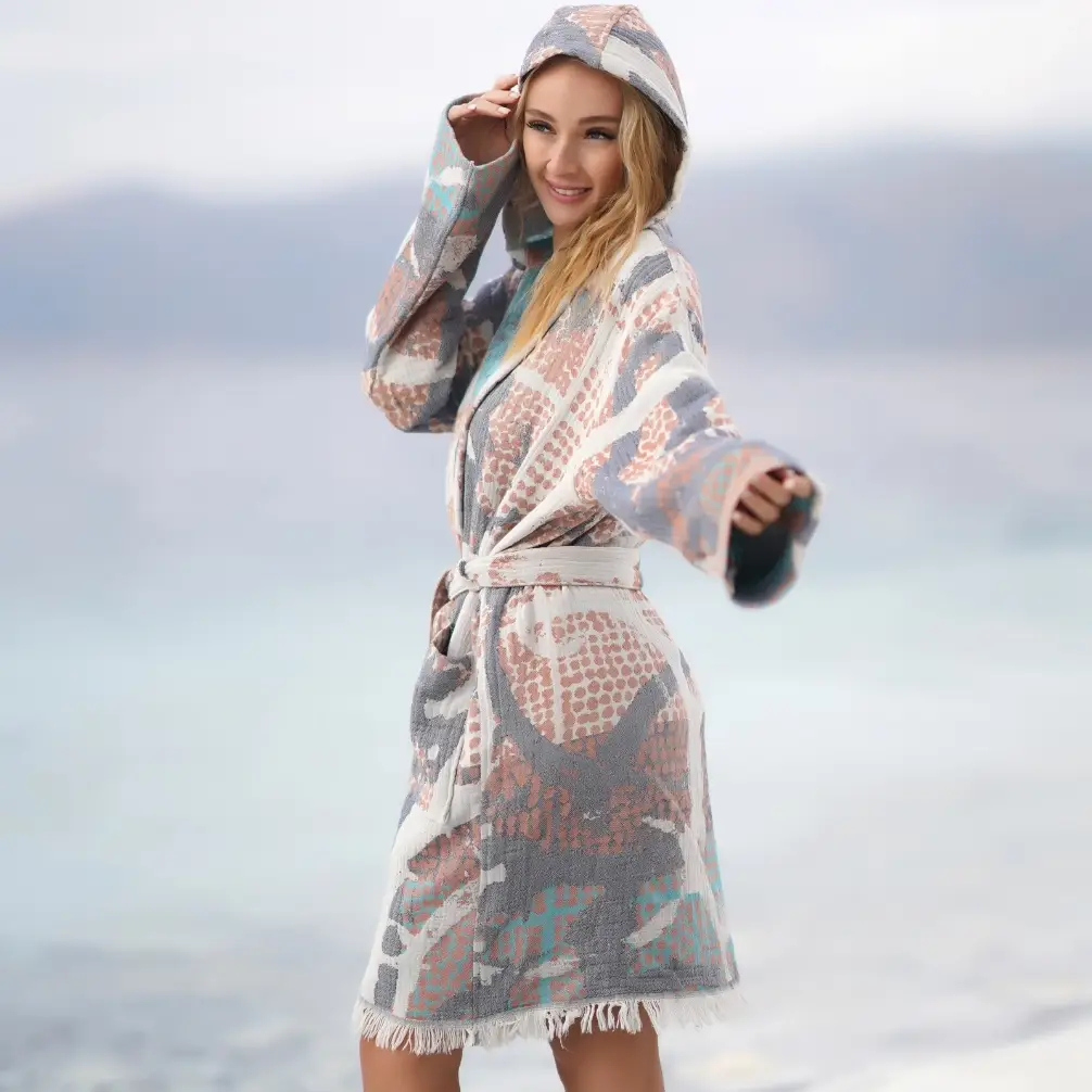 Bagno Milano - Vente Peignoir – femme - Collection de peignoirs et ponchos en peshtemal bio Bagno Milano10