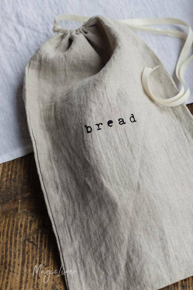 MagicLinen (We handle U.S. import procedures for you) - Wholesale Food Storage Wrap/Bag - Printed linen bread bag3