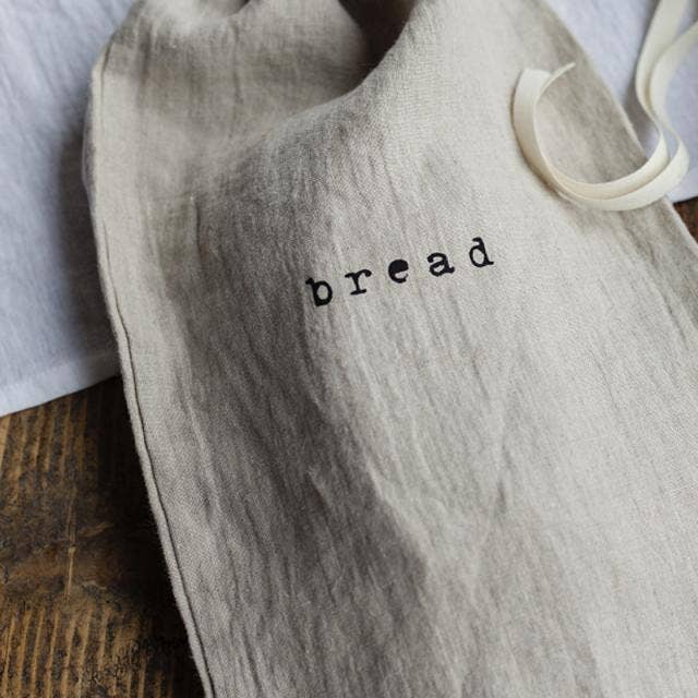 MagicLinen (We handle U.S. import procedures for you) - Wholesale Zakje/kleedje voor voedsel - Linnen broodzak met trekkoord in natuurlijke kleur3