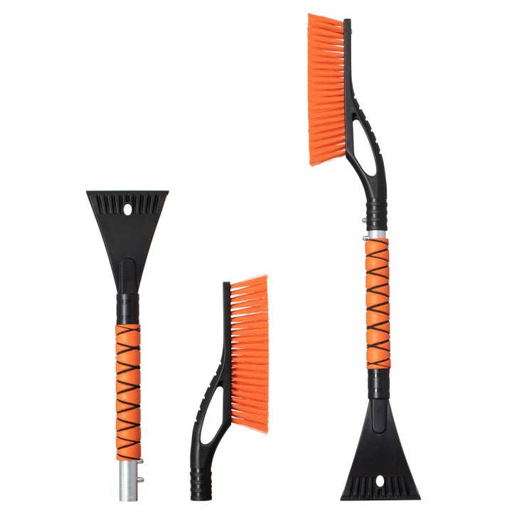 Aluminum Snow Brush & Ice Scraper Non-Slip Foam Grip for wholesale by Quickway Imports