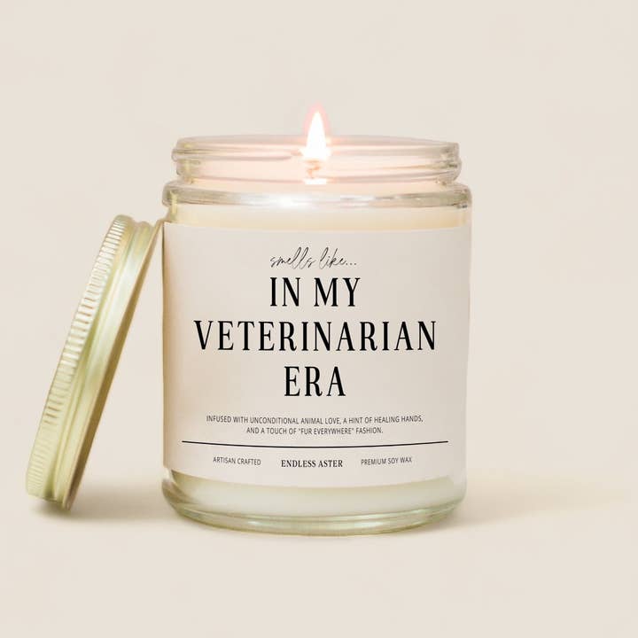 In My Veterinarian Era - 8, 16 oz Soy Wax Jar Candle, Career for wholesale by Endless Aster