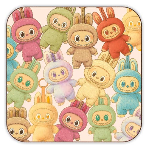 Coasters 'Labubu Love' by Ms Doodle for wholesale by ART WOW