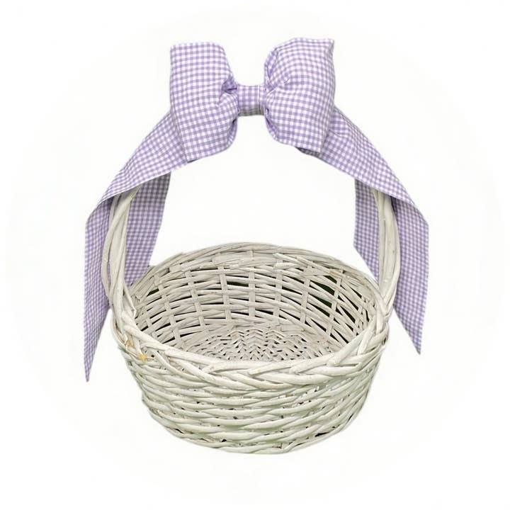 Noeud de panier en vichy personnalisé pour la vente par THE ROYALTY COLLECTION