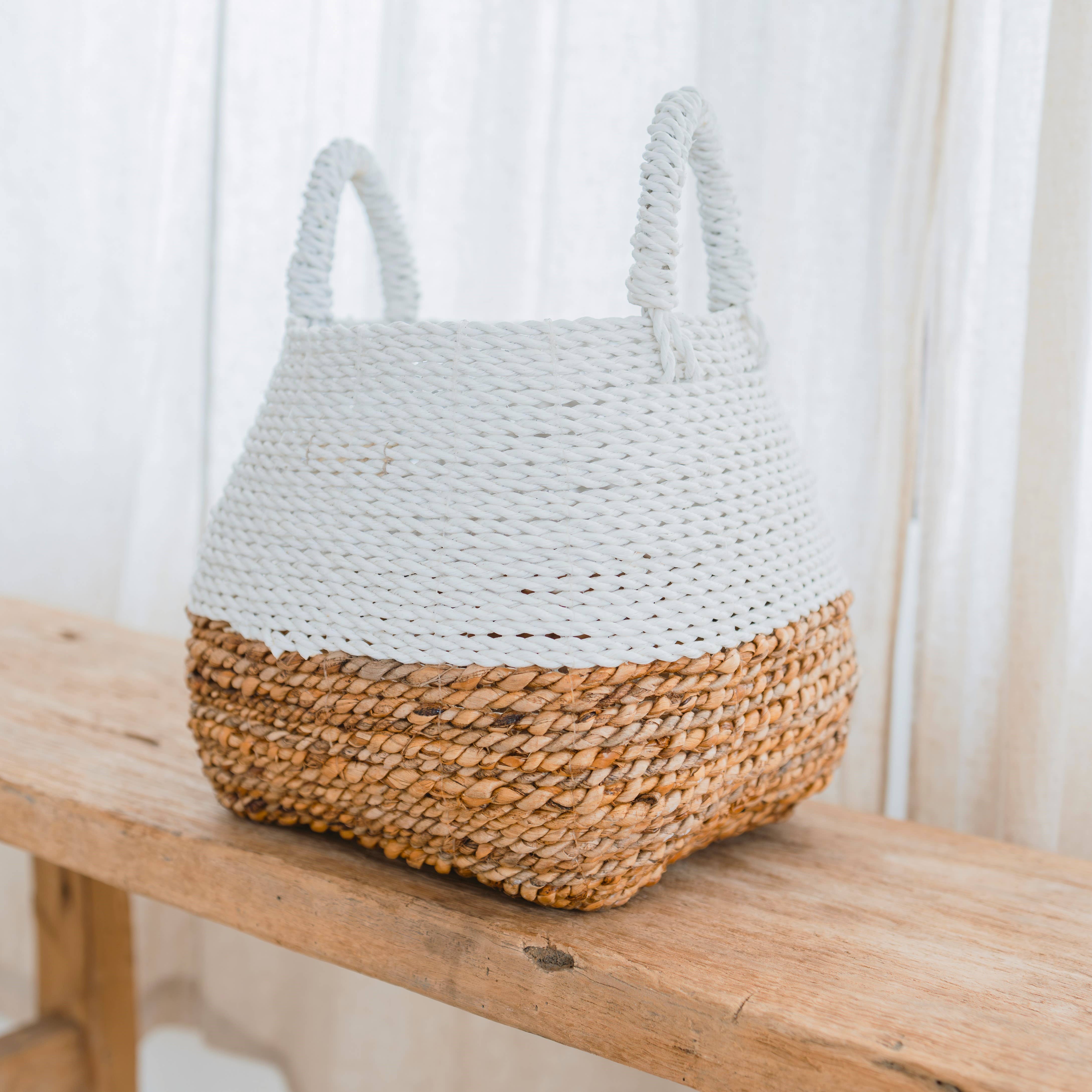 Soeji - Wholesale Basket - Woven Storage Basket White – Boho Decora Basket MAJALENGKA4