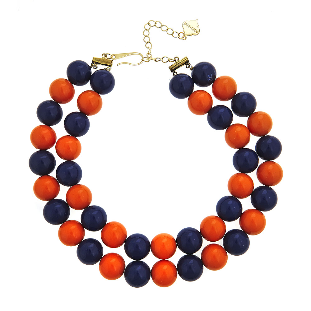 Fornash – Engroshandel Perlehalskæde – UDSALG - To-farvet slikhalskæde2